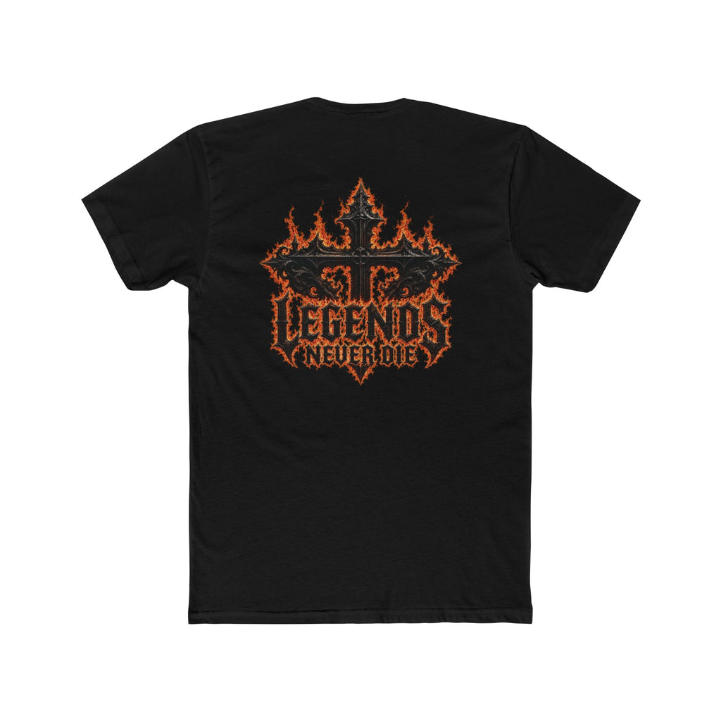 Legends Never Die Flame Crest T-Shirt