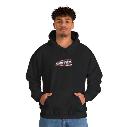 Racing Hoodie — "Hungry Dogs Run Faster" Graphic